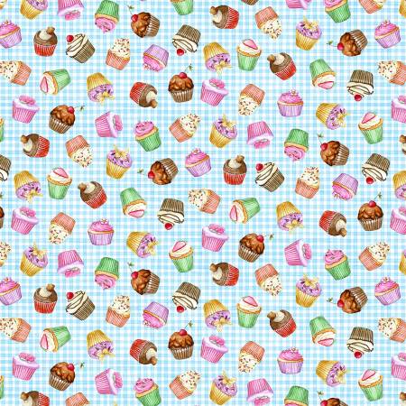 Handmade Valance or Curtain Panel Delicious Cupcake