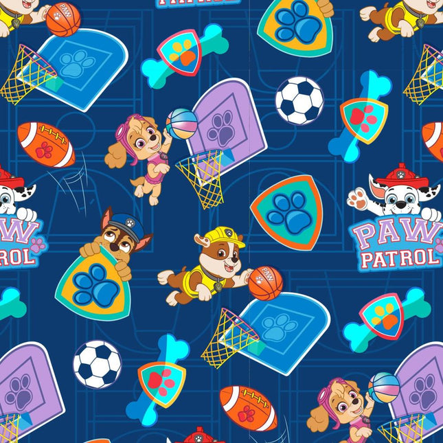Paw Patrol Sporty Pups Cotton Fabric