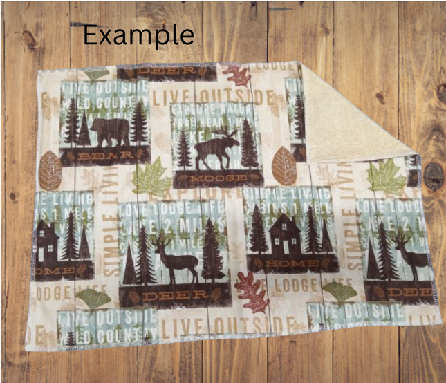Handmade Placemat Or Table Runner Stay Wild A Head of the Wild