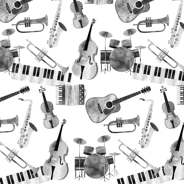 Extra Credit By Challis & Ross Music Cotton Fabric