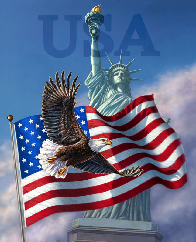 Iconic USA (35.5" x 45") Panel Fabric
