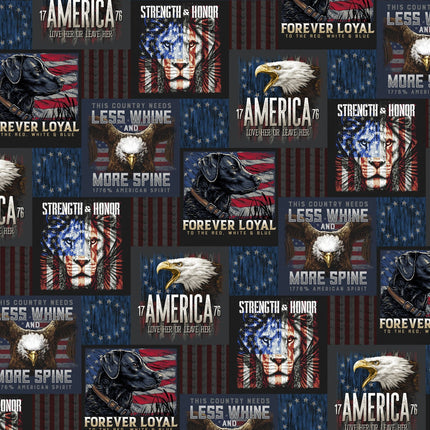 Strength & Honor Cotton Fabric
