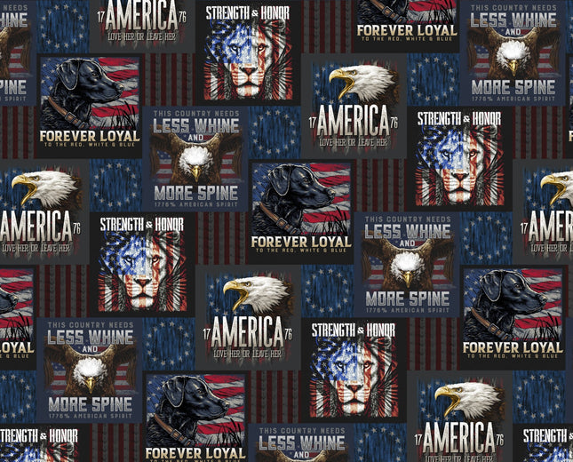 Strength & Honor Cotton Fabric