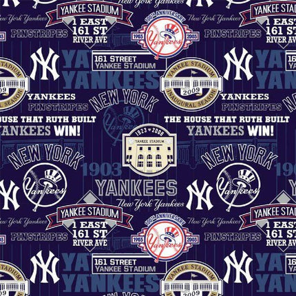 Yankees Stadium Cotton Fabric