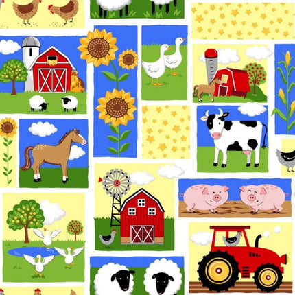 Handmade Placemat Or Table Runner Barnyard Serenade