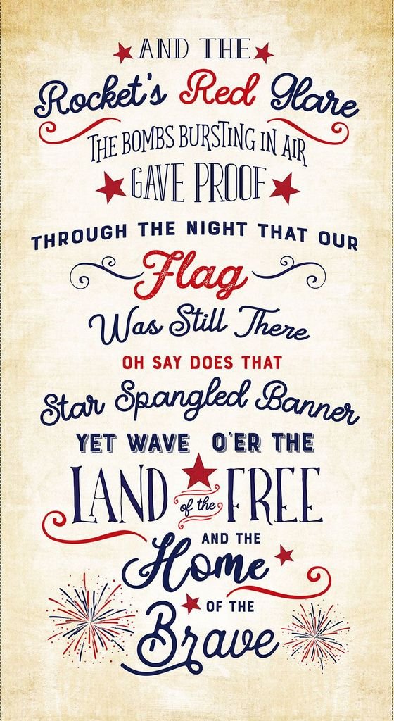 Star Spangled Cotton Panel Fabric