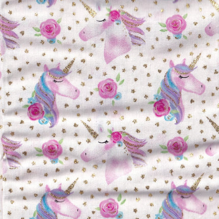 Unicorn Glitter Rose - 1 Yard Precut
