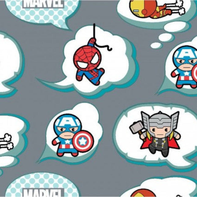 Kawaii Avengers Cotton Fabric