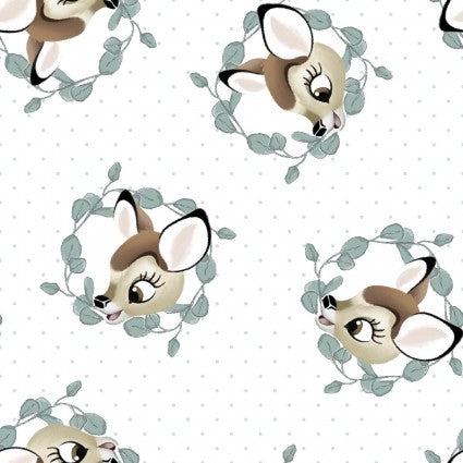 Bambi Badge Cotton Fabric