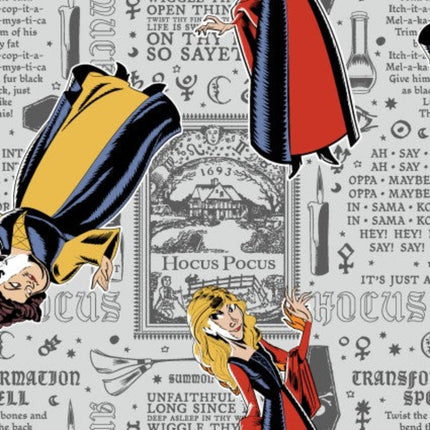 Hocus Pocus Newsprint Cotton Fabric