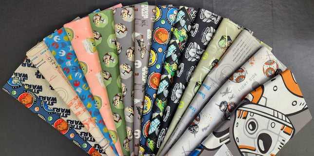 Assorted Star Wars 15 Yards Flat Fold Bundle