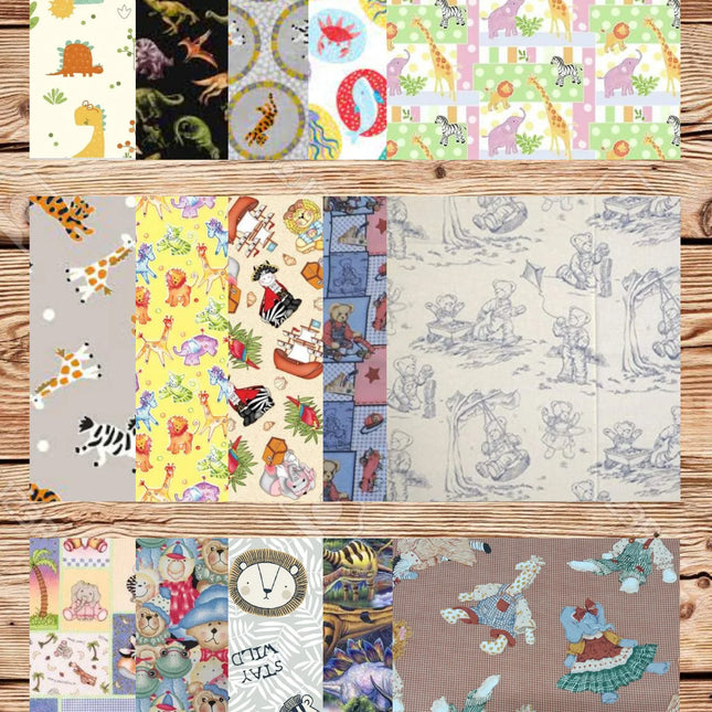 10 Half Yards  - Assorted Nursery Half Yard Bundle