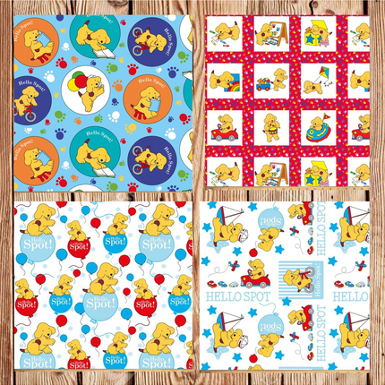 4 Fat Quarters - Assorted Spot Fat Quarter Bundle