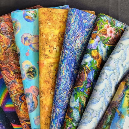 World of Wonder Panel Fabric and 8 print Bundle, FAT Quarter, 1/2 Yard, or 1 Yard