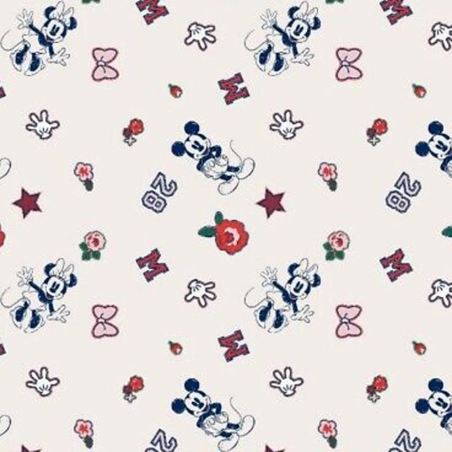 Disney Mickey and Minnie Mouse Icons Cotton Fabric