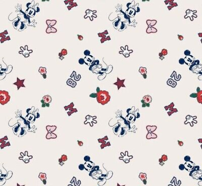 Disney Mickey and Minnie Mouse Icons Cotton Fabric