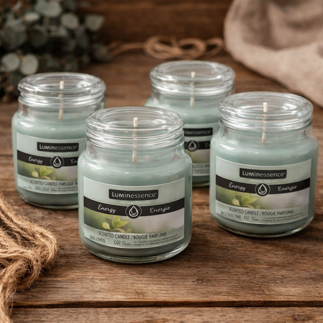 Luminessence Energy Apothecary Aroma Therapy Candles Set of 4