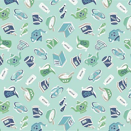 Cook Book Breakfast Songbird Cotton Fabric