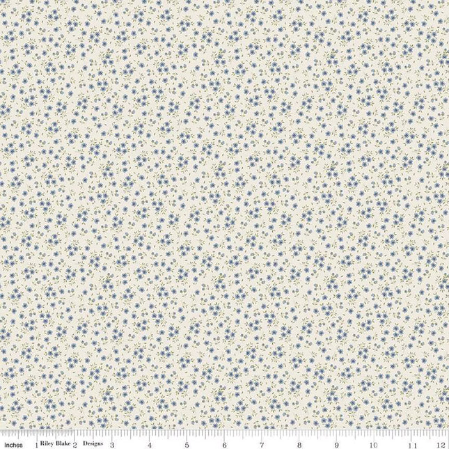 Anne of Green Gables Ditsy Blue Cotton Fabric