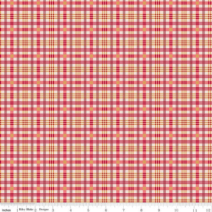 Farmer's Daughter Plaid Tea Rose Cotton Fabric