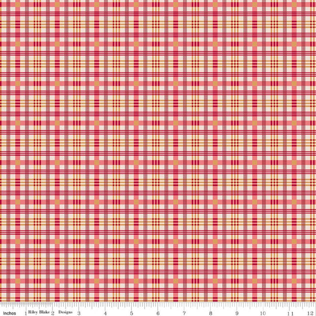 Farmer's Daughter Plaid Tea Rose Cotton Fabric