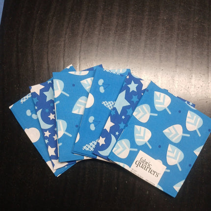 6 Fat Quarters - Little Dreamer Blue Fat Quarter Bundle