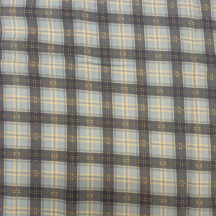 Quiet Reflections Blue Plaid Cotton Fabric
