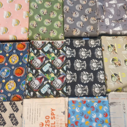 Assorted Star Wars Rogue One Flat Fold Assortment 12 Yard Bundle Cotton Fabric