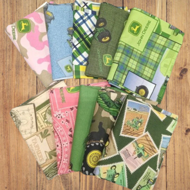 10 Half Yards  - Assorted John Deere Half Yard Bundle
