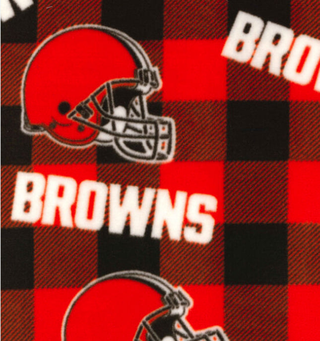 Browns Buffalo Plaid Fleece Fabric