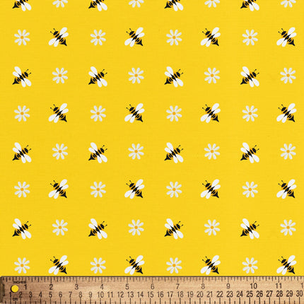 Simple Bees Cotton Fabric