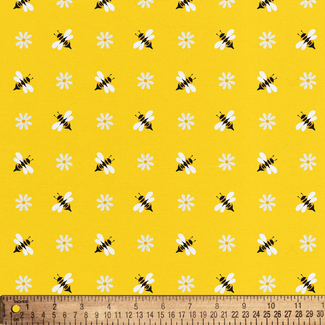 Simple Bees Cotton Fabric
