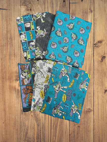 6 Fat Quarters - Assorted Buzz Spot Light Fat Quarter Bundle