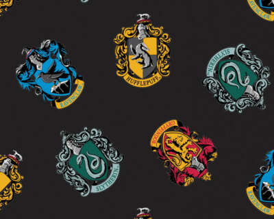 Handmade Single Layer Fleece 58"x 72" Throw Blanket "Wizarding World - Hogwarts