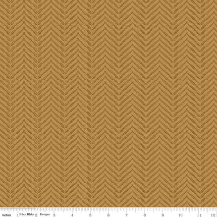 Let's Wander Prairie Grass Golden Cotton Fabric