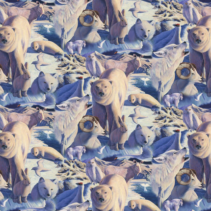 Arctic Mysteries Wildlife Cotton Fabric