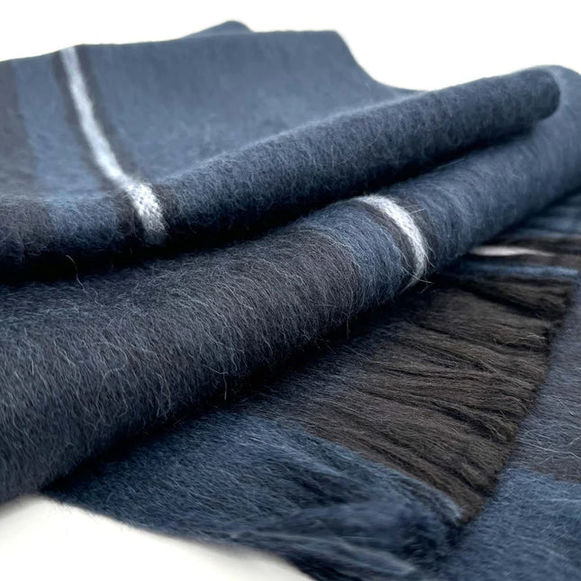 Alpaca Scarf - Cobalt Blue