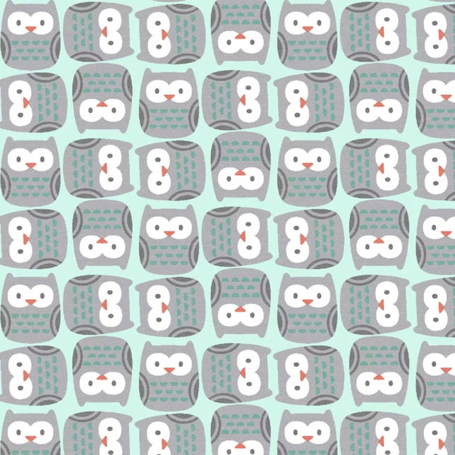 Woodsie Pals Owl Flannel Fabric