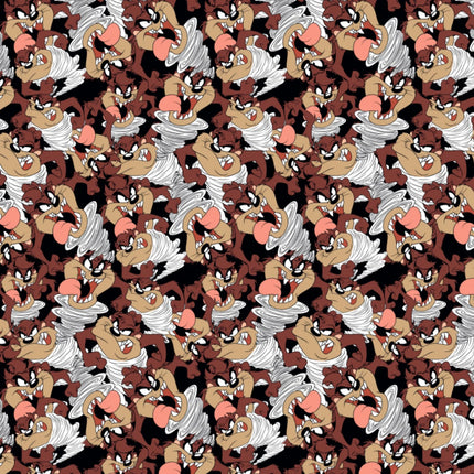Looney Tunes Taz Flannel Fabric