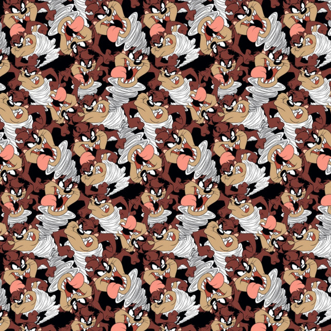 Looney Tunes Taz Flannel Fabric