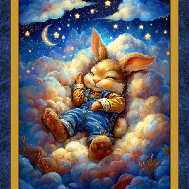 Bunny Dreams Cotton Panel Fabric