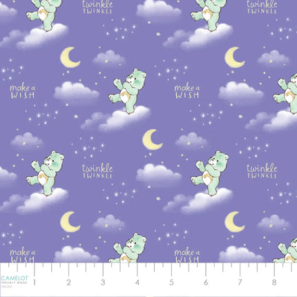 Care Bears Make a Wish Baby Wish Bear Purple Cotton Fabric