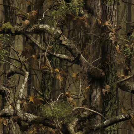 Bark Shadows Camo Cotton Fabric