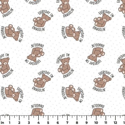 Itty Bitty Jack "Everyday I'm Snugglin'" Flannel Fabric