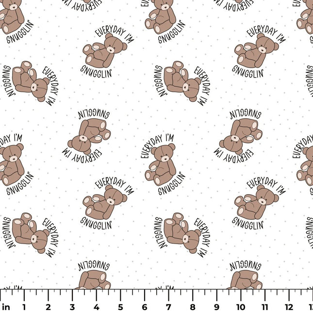 Itty Bitty Jack "Everyday I'm Snugglin'" Flannel Fabric