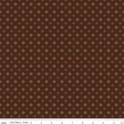 John Wayne American West Sun Brown Cotton Fabric