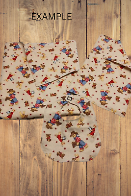 Handmade Blanket, Burp Rag/ Security Blanket, and Bib Baby Patch Pastel Multi