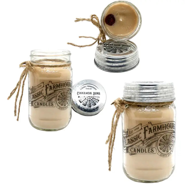 Cinnamon Buns 14 oz Mason Jar Candle
