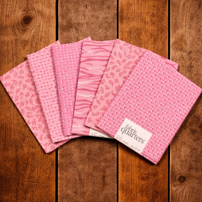 6 Fat Quarters - Cotton Candy Blush Fat Quarter Bundle