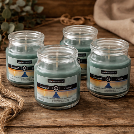 Luminessence Tranquility Apothecary Aroma Therapy Candles Set of 4